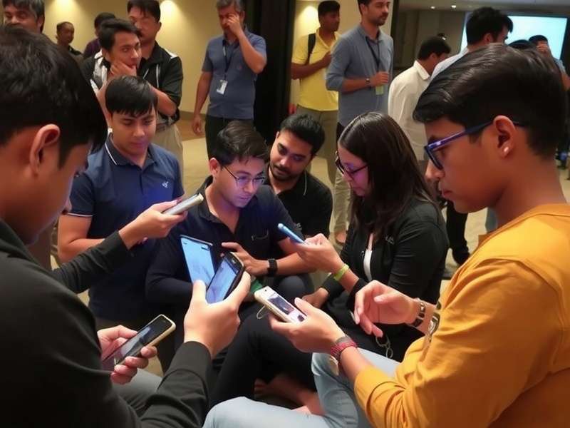 Zip Monster Mayhem - Community Meetup Zip Monster Mayhem players at an offline meetup in Mumbai, showing their monster collections on phones